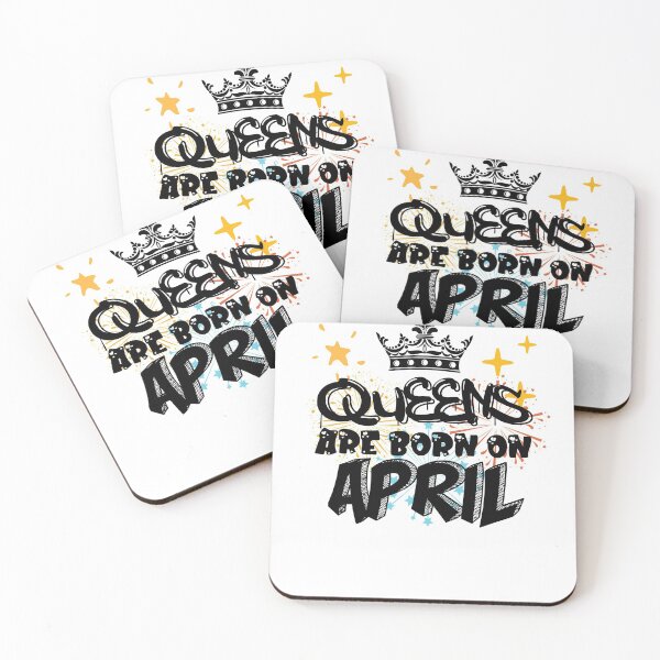 Item preview, Queens Are Born On April Funny Birthday Design designed and sold by Xrizen  Designs.