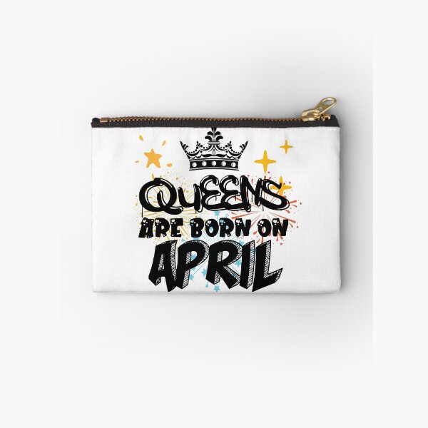 Item preview, Queens Are Born On April Funny Birthday Design designed and sold by Xrizen  Designs.