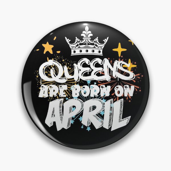 Item preview, Copy of Queens Are Born On April Funny Birthday Design designed and sold by Xrizen  Designs.