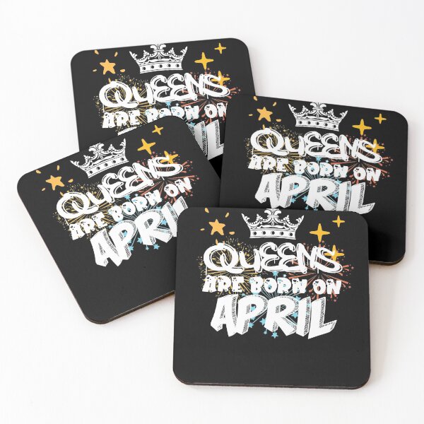 Item preview, Copy of Queens Are Born On April Funny Birthday Design designed and sold by Xrizen  Designs.