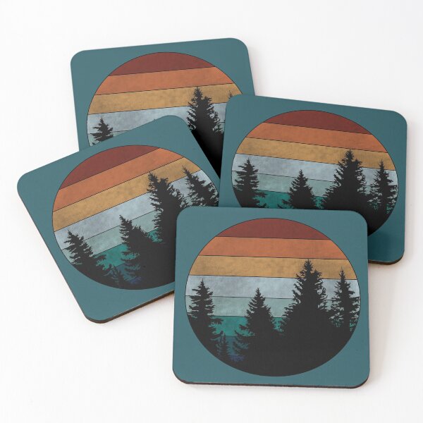 Item preview, Retro Forest Sunset designed and sold by GyngerGarza.