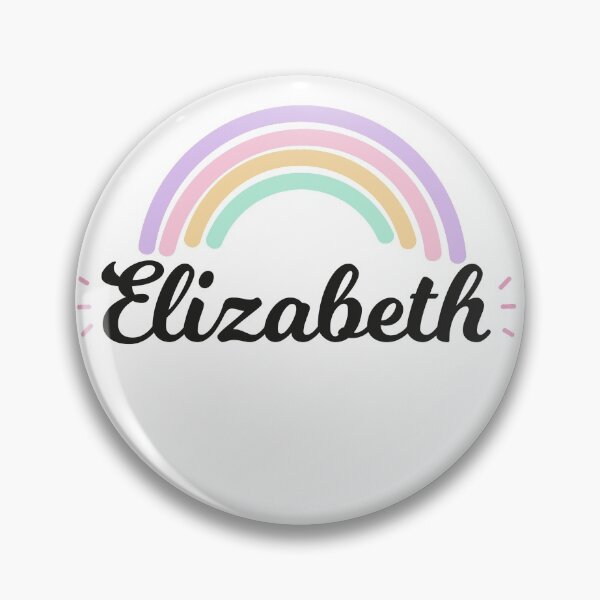 Item preview, Elizabeth - Name with a rainbow in pastel colors designed and sold by Just  Names.