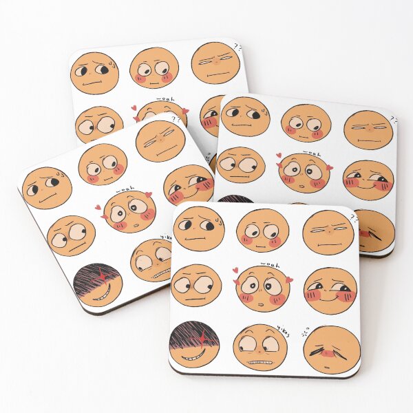 Item preview, cute emoji reaction faces  designed and sold by creaturesditch.