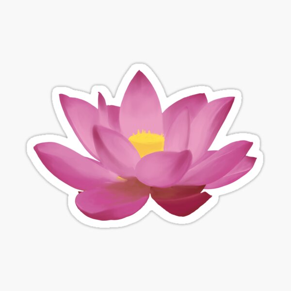 Lotus Flower Stickers Redbubble
