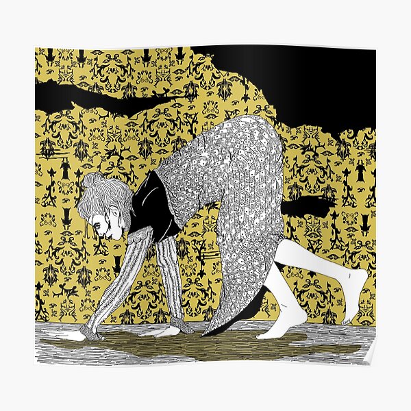 "The Yellow Wallpaper Creeping " Poster for Sale by mattdoug Redbubble
