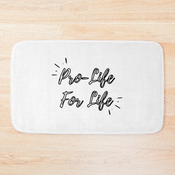 Item preview, Pro-Life For Life (black hollow text) designed and sold by Grace Feucht.