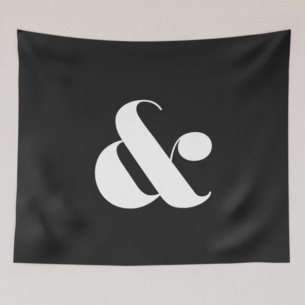 Item preview, Ampersand Stylish Type Black and White designed and sold by cletterle.