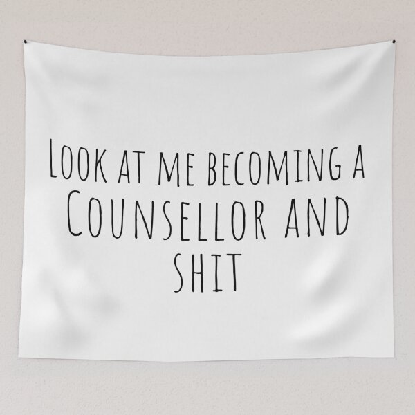 Item preview, Look at me becoming a counsellor and shit - Psychology Design designed and sold by Psychologist's Inventory.