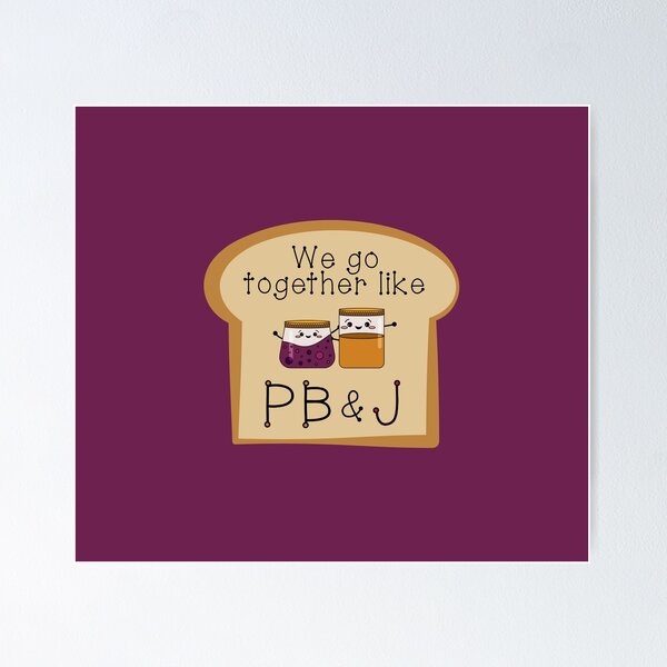 Item preview, We Go Together Like PB & J! (On Jelly Purple) designed and sold by PawsitiveMum.