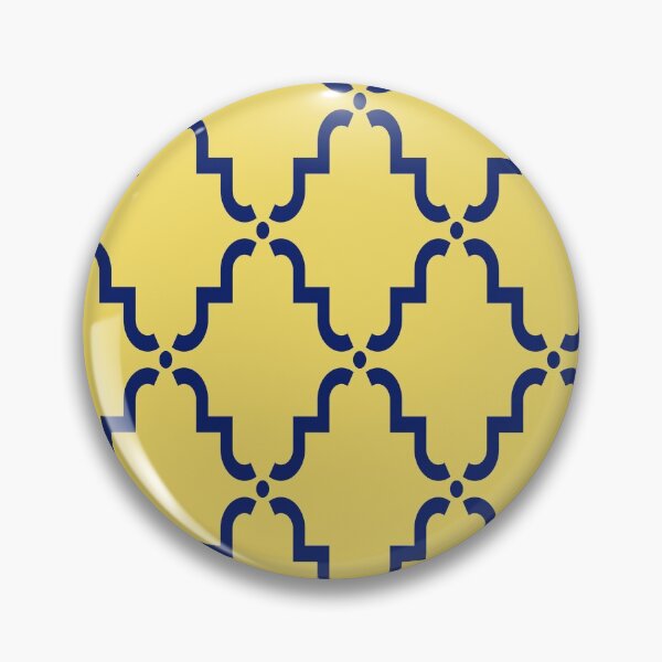 Item preview, Royal Yellow and Blue Ornament Pattern 01 designed and sold by vortexatelier.