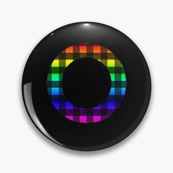 Item preview, The Letter O - Monogram in Rainbow and Black Buffalo Plaid designed and sold by Bumblefuzzies.