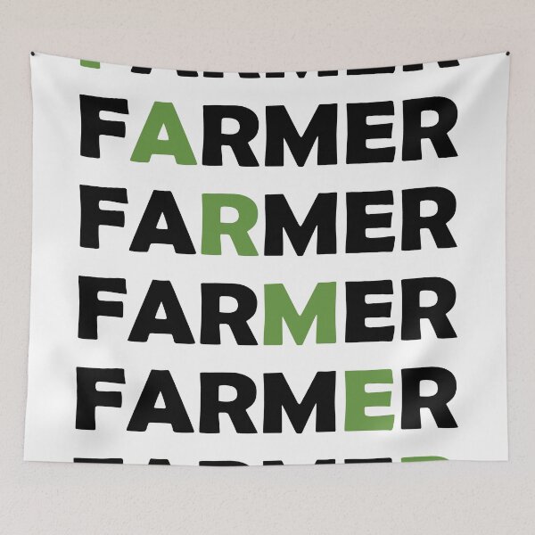 Item preview, Farmer Job Simple Design in Black and Green designed and sold by NamColors.