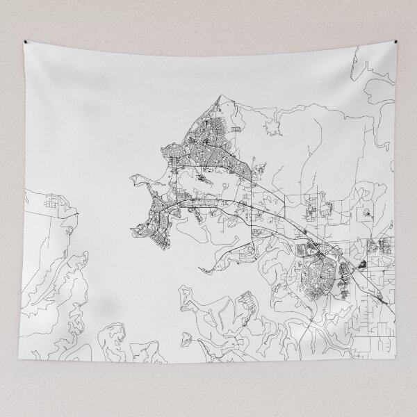 Item preview, Darwin White Map designed and sold by multiplicitymap.