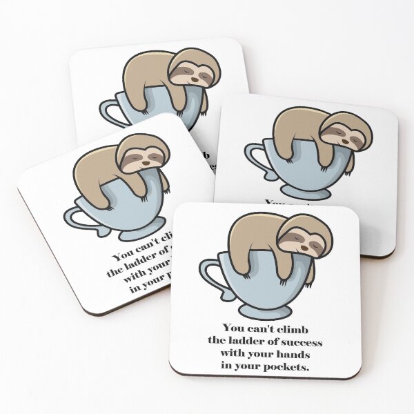 Item preview, You can't climb the ladder of success with your hands in your pockets. designed and sold by AhMath.