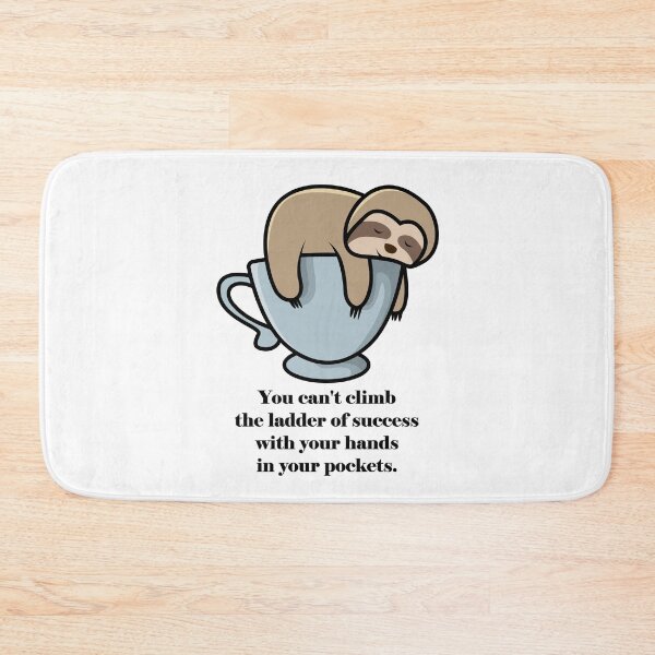 Item preview, You can't climb the ladder of success with your hands in your pockets. designed and sold by AhMath.
