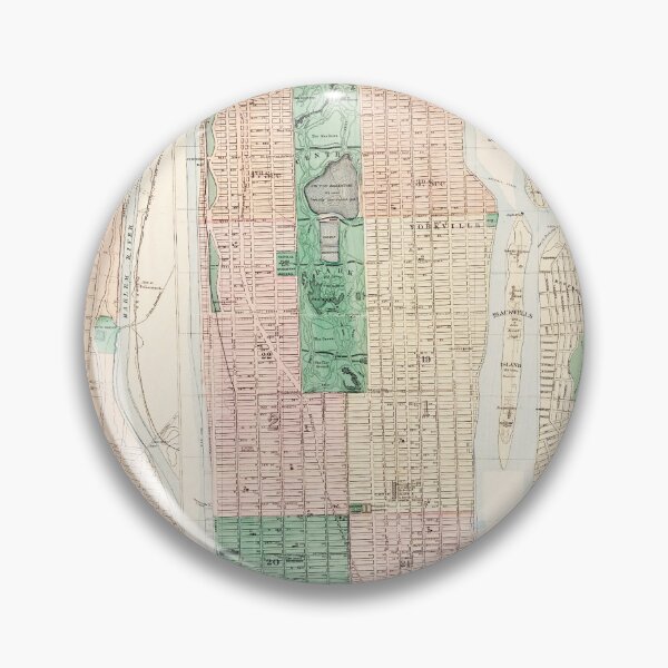Item preview, Vintage NYC Map • 1875 designed and sold by abbazabba.