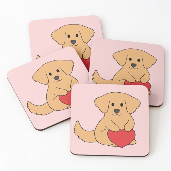 Item preview, Golden retriever Heart designed and sold by BiscuitSnack.