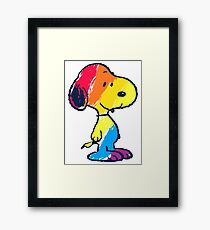 Snoopy Colorful Framed Print