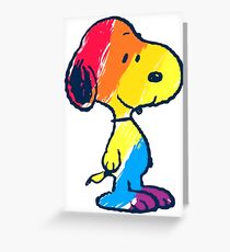 Snoopy Colorful Greeting Card