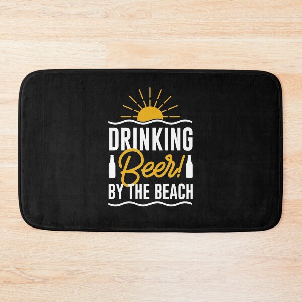 Item preview, Drinking beer by the beach -funny beer quotes designed and sold by shivani21061993.