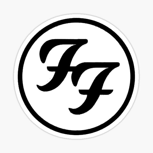 double black f Sticker