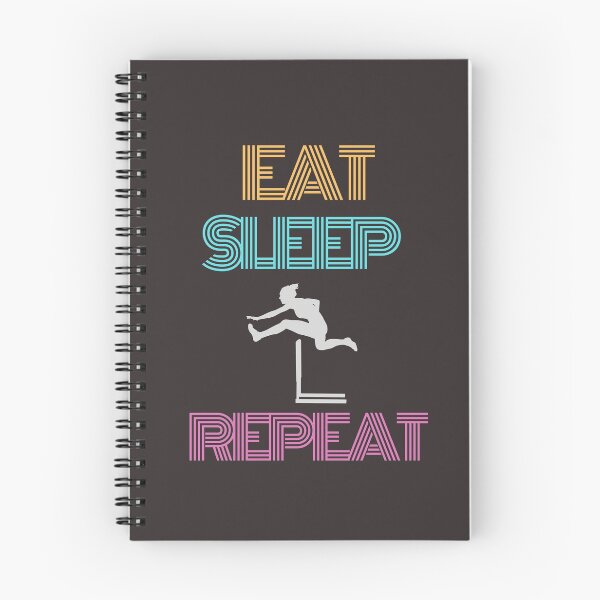 Item preview, eat sleep hurdles repeat	 designed and sold by getyourvibeon.