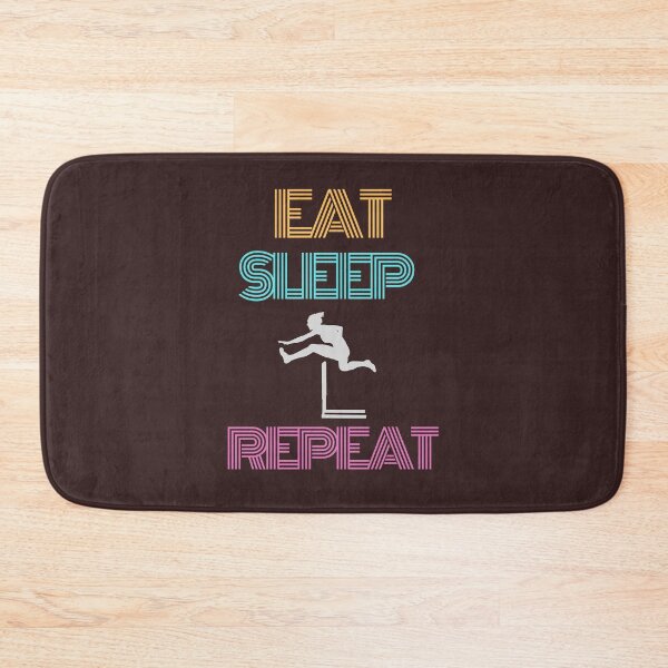 Item preview, eat sleep hurdles repeat	 designed and sold by getyourvibeon.