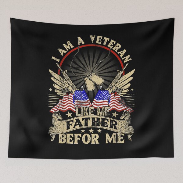 Item preview, I'm A Veteran Like My Father Before Me Funny Veteran Gift designed and sold by shirleyfinley.