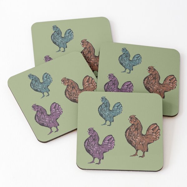 Item preview, Chicken sticker pack colorful designed and sold by emm-j.