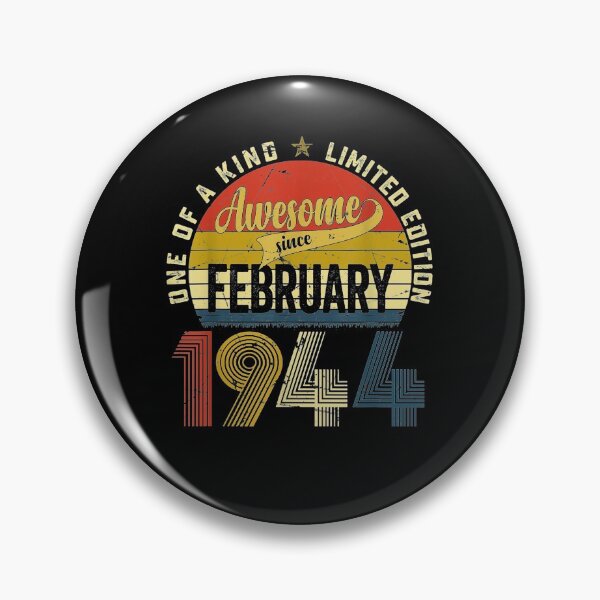 Item preview, Distressed 77th B Day February 1944 Retro 77 Years Old Gifts designed and sold by shirleyfinley.