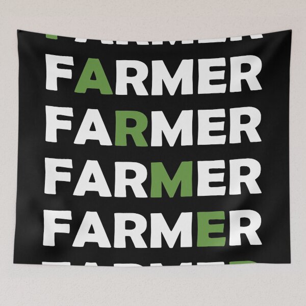 Item preview, Copy of Farmer Job Simple Design in White and Green designed and sold by NamColors.