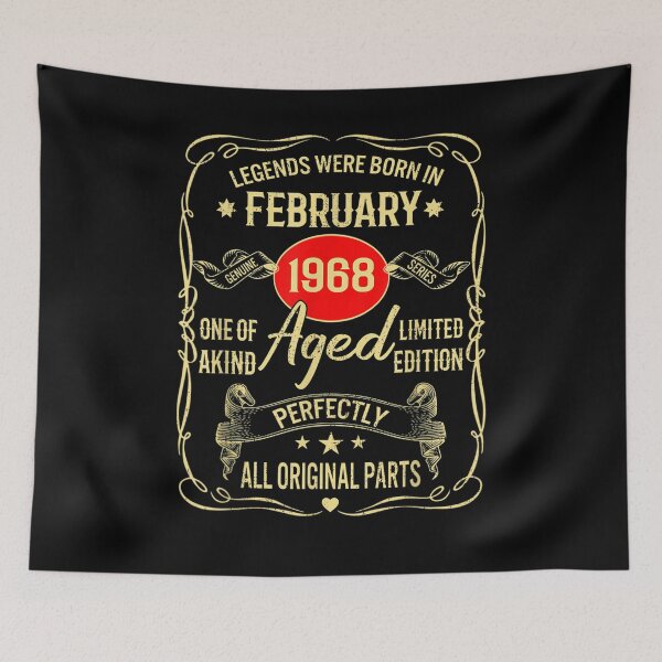 Item preview, Legends Were Born In February 1968 53th Birthday Gifts designed and sold by shirleyfinley.