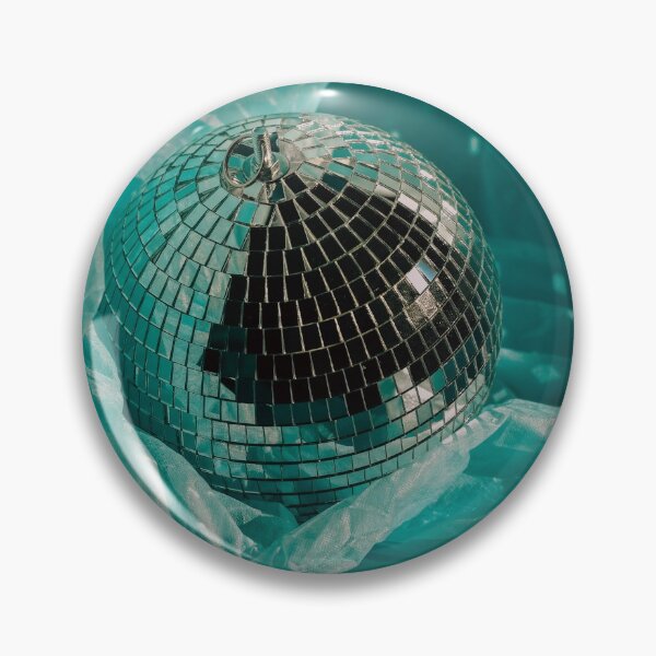 Item preview, Teal and Silver Mirrorball, Horizontal  designed and sold by Mollie Trainum.