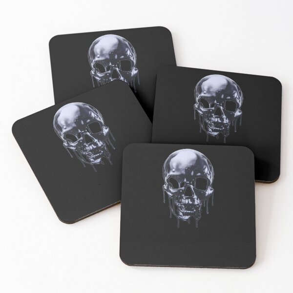 Item preview, Skull Art Chrome Skull Airbrush Skull Skull Tattoo Metal designed and sold by shirleyfinley.