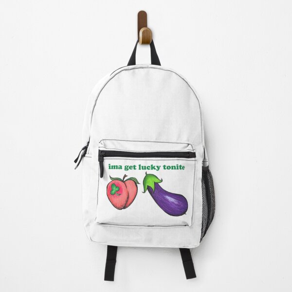 Item preview, Peach and Eggplant Emojis - Ima Get Lucky Tonite designed and sold by The White Bat.