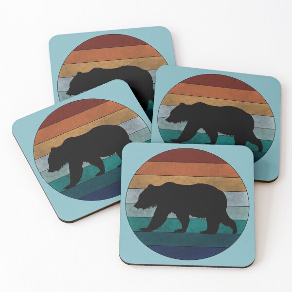 Item preview, Retro Bear Sunset designed and sold by GyngerGarza.