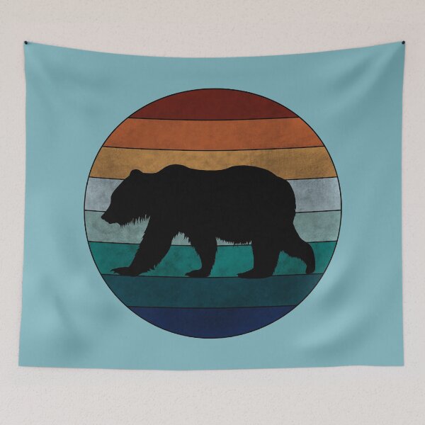 Item preview, Retro Bear Sunset designed and sold by GyngerGarza.