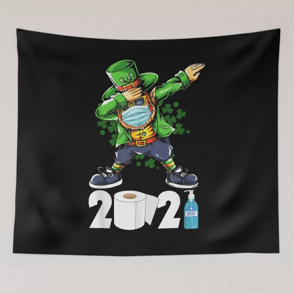 Item preview, St Patricks Day Dabbing Leprechaun In A Mask 2021 Boys Kids designed and sold by lolahomya.