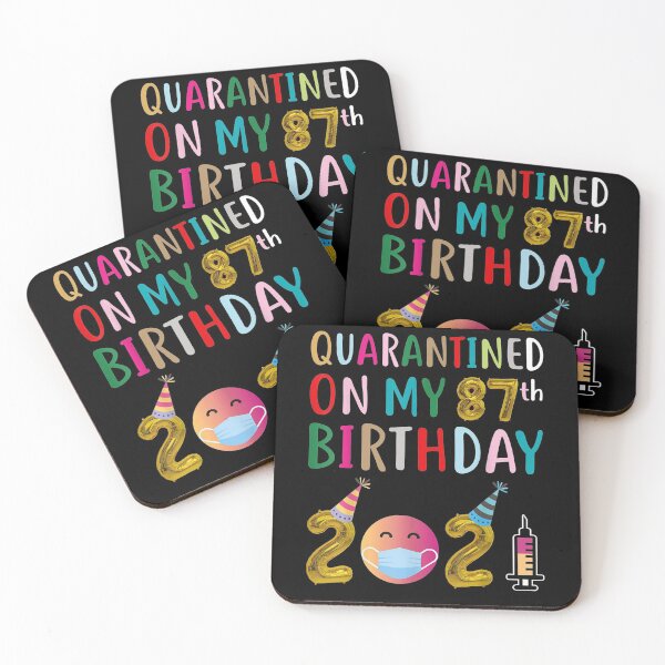 Item preview, Quarantined On My 87th Birthday 2021 designed and sold by lolahomya.