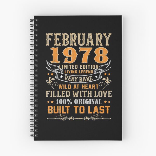 Item preview, February 1978 43 Years Old 43rd Birthday Gifts designed and sold by lolahomya.