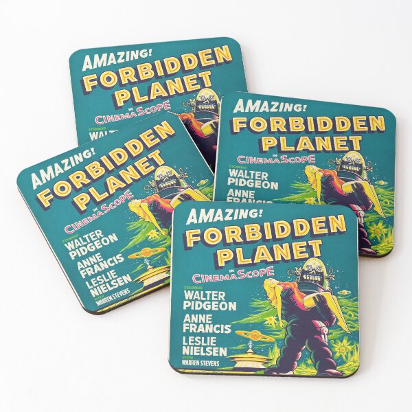 Item preview, Forbidden Planet - 1956 Vintage Movie Poster designed and sold by Gin  Neko.