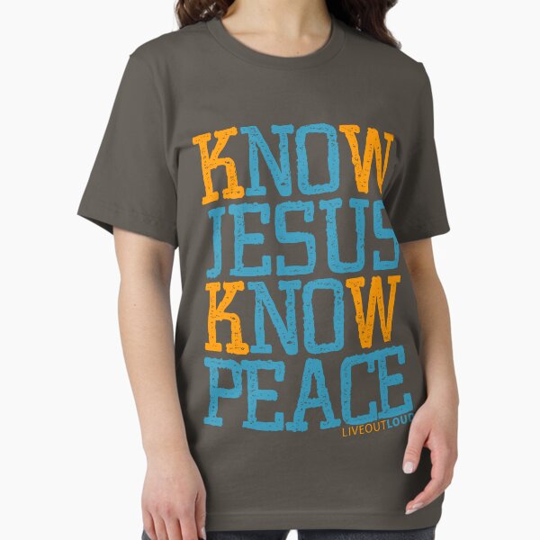 Item preview, Know Jesus Know Peace No Jesus No Peace designed and sold by CreativoDesign.