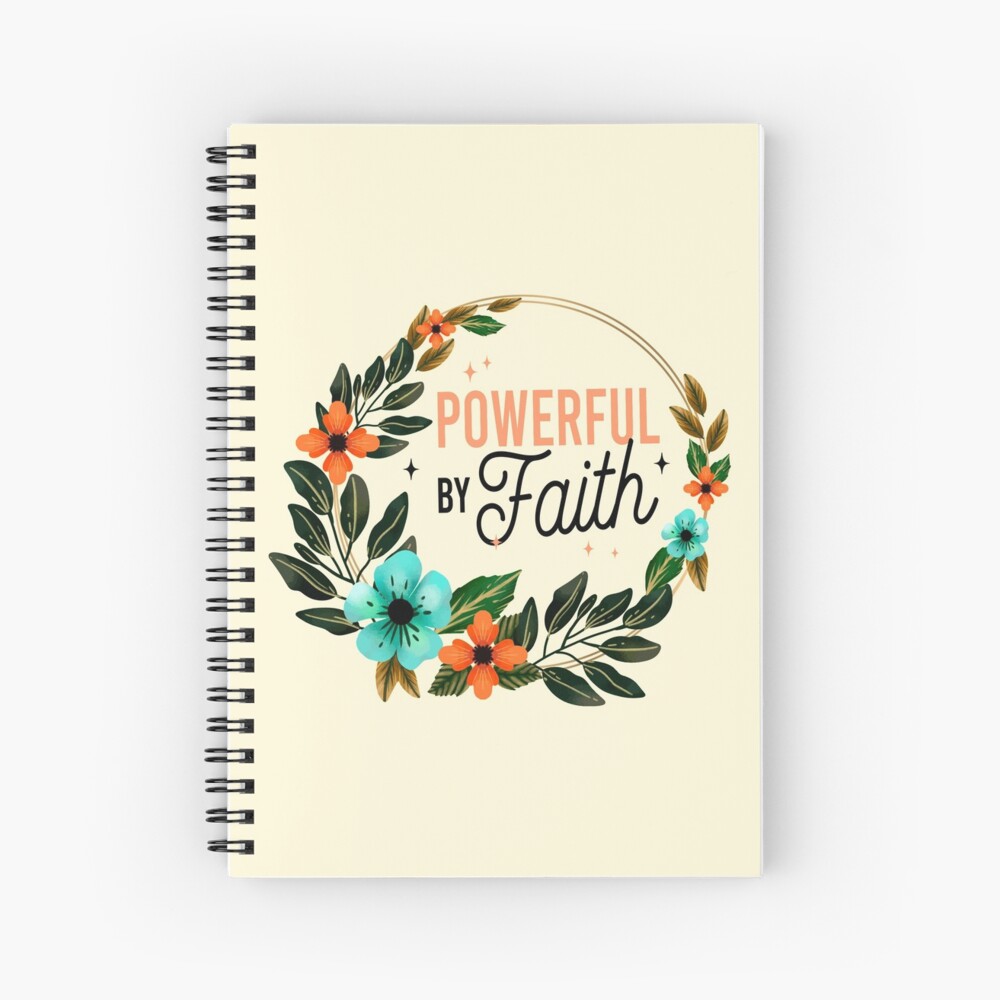 JW Convention 2021 - POWERFUL BY FAITH Spiral Notebook