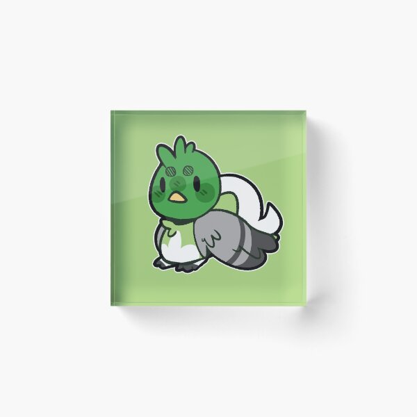 Item preview, pride birb- Aromantic Variant designed and sold by Oh-Dear.