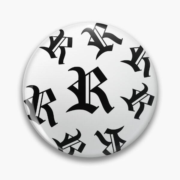 Item preview, R – Old English Initial Black Letter R Pattern  designed and sold by Typeglyphs.
