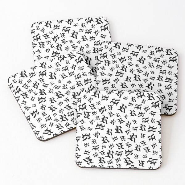 Item preview, R – Old English Initial Black Letter R Pattern  designed and sold by Typeglyphs.
