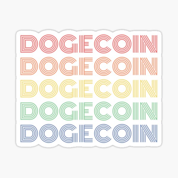 Artikel-Vorschau von Dogecoin-Farben, designt und verkauft von Bitcoin-Fashion.