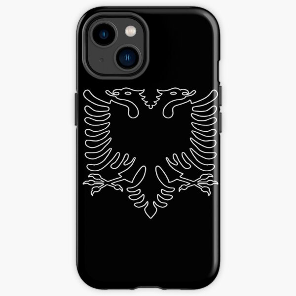 Albanischer Adler (schwarz) iPhone Robuste Hülle