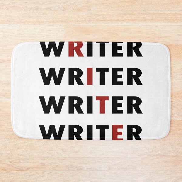 Item preview, Author Writing Job Simple Design in Black and Red designed and sold by NamColors.