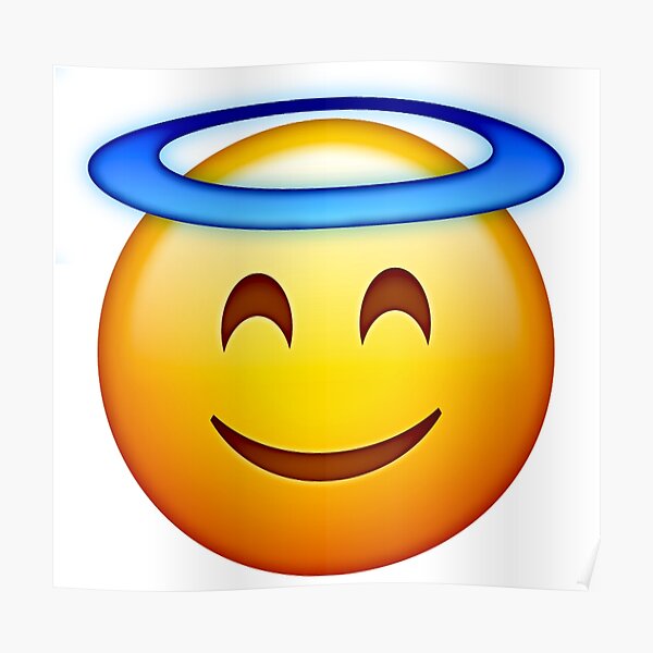 Posters Sur Le Theme Emoji Ange Redbubble